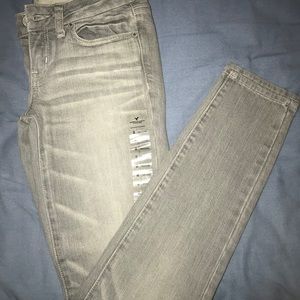 Gray fade wash jeans from American eagle